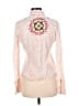 Aziz White Long Sleeve Blouse Size M - photo 2