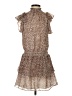 Express 100% Polyester Animal Print Brown Cocktail Dress Size XS - photo 1