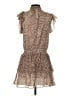 Express 100% Polyester Animal Print Brown Cocktail Dress Size XS - photo 2