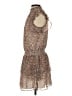 Express 100% Polyester Animal Print Brown Cocktail Dress Size XS - photo 5