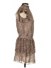 Express 100% Polyester Animal Print Brown Cocktail Dress Size XS - photo 4
