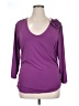 Boston Proper Purple 3/4 Sleeve Top Size XL - photo 1