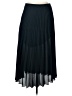 Max Studio 100% Polyester Solid Black Formal Skirt Size L - photo 2
