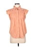Pants Store Orange Sleeveless Button-Down Shirt Size M - photo 1