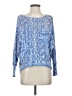 Sans Souci Tweed Blue Pullover Sweater Size S - photo 1
