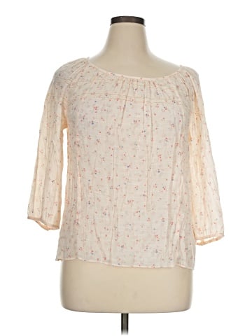 LC Lauren Conrad 3/4 Sleeve Blouse (view 1)
