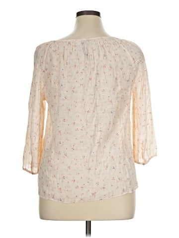 LC Lauren Conrad 3/4 Sleeve Blouse (view 2)