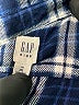 Gap Kids 100% Cotton Plaid Blue Long Sleeve Button-Down Shirt Size 8 - photo 3