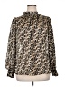 H&M 100% Polyester Gold Long Sleeve Blouse Size XL - photo 1