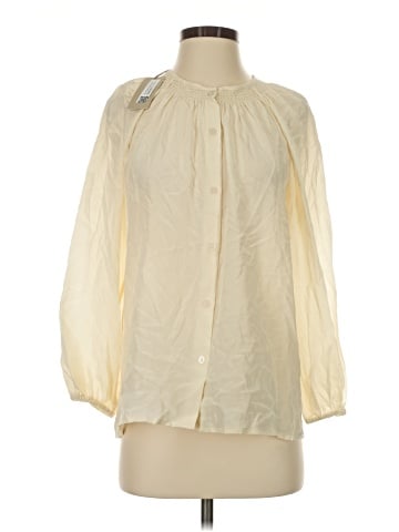 Tucker 3/4 Sleeve Silk Top (view 1)