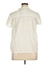Zara Basic 100% Cotton Green Ivory Short Sleeve Blouse Size XL - photo 2