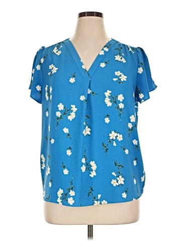 Hilary Radley Short Sleeve Blouse (view 1)