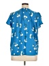 Hilary Radley 100% Polyester Blue Short Sleeve Blouse Size XL - photo 2
