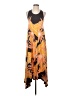 Gap 100% Viscose Graphic Orange Casual Dress Size S - photo 1