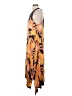 Gap 100% Viscose Graphic Orange Casual Dress Size S - photo 5