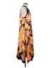 Gap 100% Viscose Graphic Orange Casual Dress Size S - photo 4