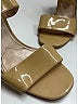 Prada 100% Patent Leather Ivory Tan Sandals Size EU 39 - photo 3