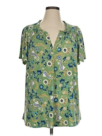 Lane Bryant Short Sleeve Blouse (view 1)