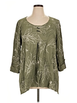 Jm Collection 3/4 Sleeve Blouse
