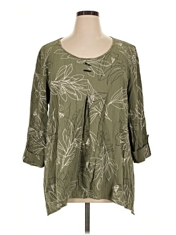 JM Collection 3/4 Sleeve Blouse (view 1)