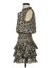 Everly 100% Polyester Animal Print Tan Casual Dress Size S - photo 5