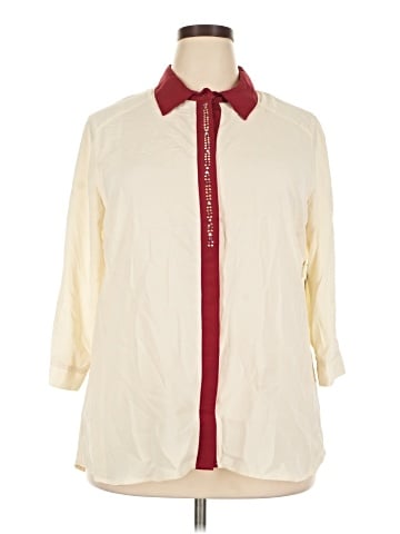 Wrapper 3/4 Sleeve Blouse (view 1)