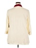 Wrapper 100% Polyester Color Block Ivory 3/4 Sleeve Blouse Size 2X - photo 2