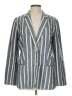Lafayette 148 New York Stripes Blue Blazer Size 10 - photo 1