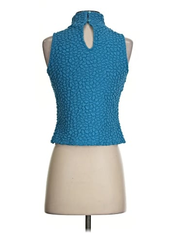 Blue Tassel Sleeveless Blouse (view 2)
