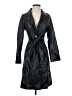 Shein 100% Polyurethane Black Trenchcoat Size 2 - photo 1