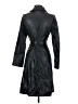 Shein 100% Polyurethane Black Trenchcoat Size 2 - photo 2