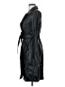 Shein 100% Polyurethane Black Trenchcoat Size 2 - photo 5