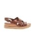 Trask 100% Leather Brown Wedges Size 11 - photo 1