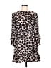 Eliza J 100% Polyester Animal Print Black Casual Dress Size 8 (petite) - photo 1