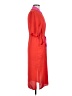 Topshop 100% Polyester Orange Casual Dress Size 6 Petite - photo 4