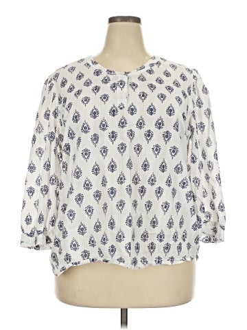Purejill 3/4 Sleeve Blouse (view 1)