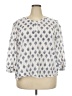 Purejill White 3/4 Sleeve Blouse Size 2X - photo 1