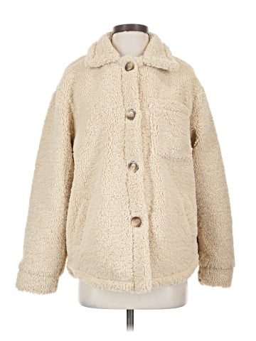 En Creme Faux Fur Jacket (view 1)