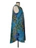 Renee C. Print Blue Casual Dress Size L - photo 4