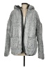 P.J. Salvage 100% Polyester Solid Gray Faux Fur Jacket Size M - photo 1