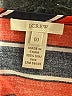 J.Crew 100% Silk Stripes Orange Short Sleeve Top Size 00 - photo 7