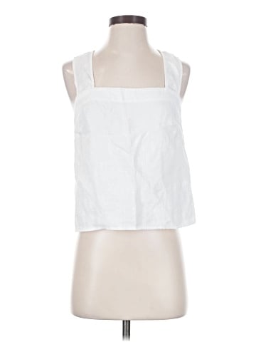 Madewell 100% Linen Cross-Back Sleeveless Top (view 1)