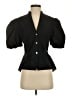 Vince. 100% Cotton Black Short Sleeve Blouse Size 2 - photo 1