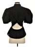 Vince. 100% Cotton Black Short Sleeve Blouse Size 2 - photo 2