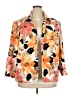 Alfred Dunner Floral Orange Blazer Size 22 - photo 1