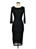 Unique Vintage Solid Black Cocktail Dress Size M - photo 1