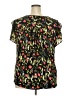 PREMISE 100% Polyester Black Short Sleeve Blouse Size 2X - photo 2