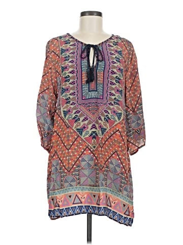Tolani 3/4 Sleeve Silk Top (view 1)