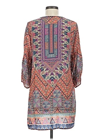Tolani 3/4 Sleeve Silk Top (view 2)