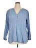 Old Navy Blue Long Sleeve Blouse Size XL - photo 1